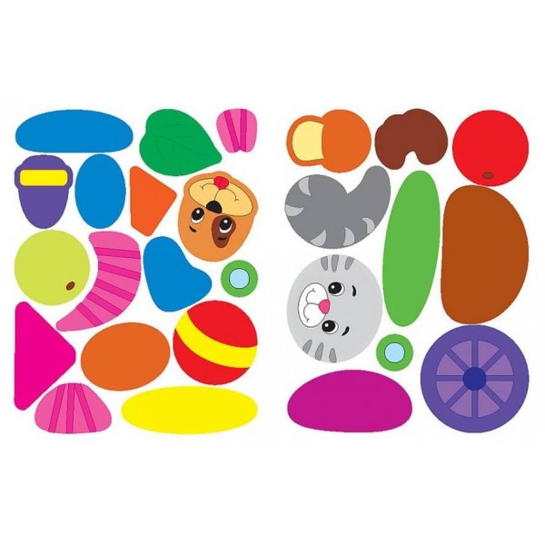 Наліпки-аплікації для малят. Паровозик